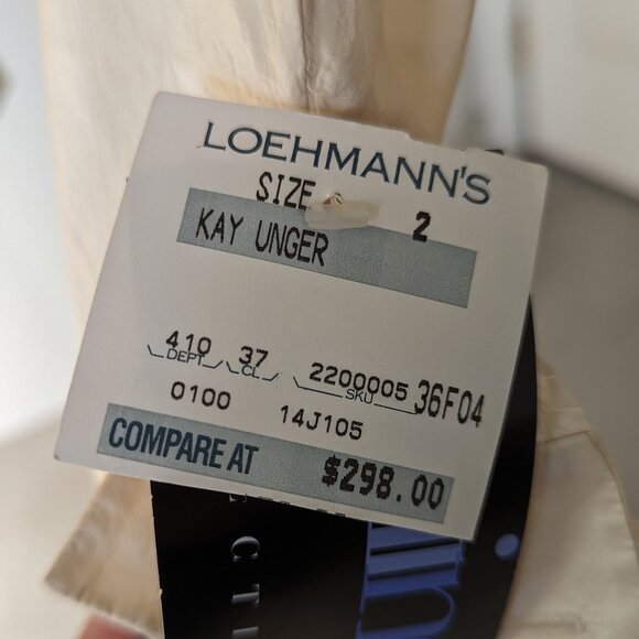 Vintage Silk Kay Unger wrap blouse- Size 2 NWT - Picture 7 of 10